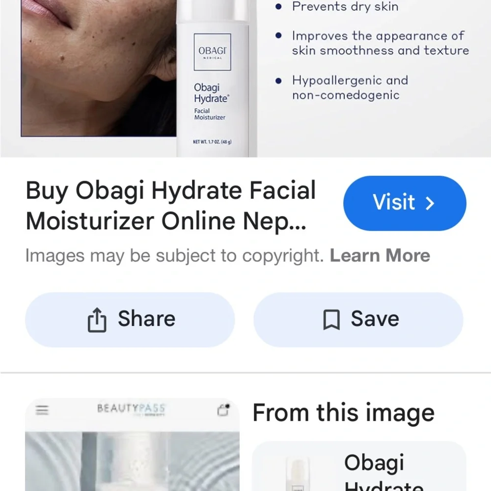 Obagi Hydrate Facial Moisturizer
